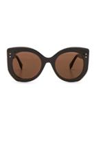 Fendi Hideaway Logo Sunglasses In Brown