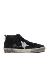 Golden Goose Suede Mid Star Sneakers In Black