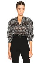 Isabel Marant Gaomi Jacquard Top In Black