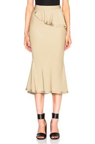 Givenchy Ruffle Skirt In Neutrals