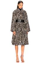 Calvin Klein 205w39nyc Leopard Print Coat In Animal Print,black,neutral