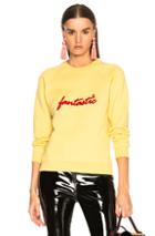 Alexachung Fantastic Red Flocked Sweatshirt In Yellow