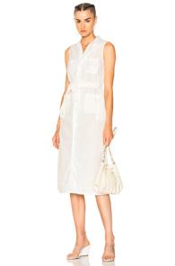 Engineered Garments Classic Shirt Dress In White
