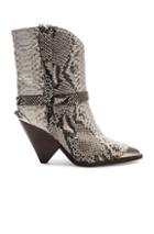 Isabel Marant Lamsy Boot In Animal Print,brown,white
