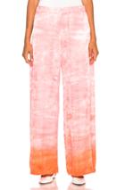Raquel Allegra Wide Leg Pant In Pink,ombre & Tie Dye