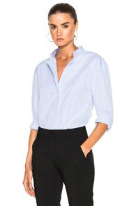 Toteme Kenya Button Down Top In Blue