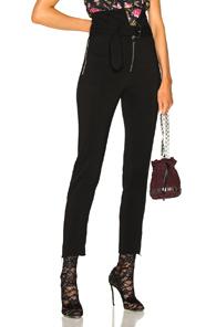 Francesco Scognamiglio High Waisted Belted Pants In Black