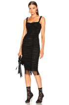 Dolce & Gabbana Ruched Tank Dress In Black