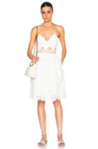 Jonathan Simkhai Scallop Tower Dress In White