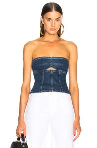 Alexachung Cutout Bodice Top In Blue