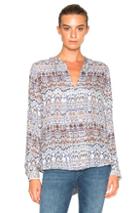 L'agence Lauren Top In Neutrals,floral,abstract