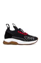 Versace Chain Prene Sneakers In Black