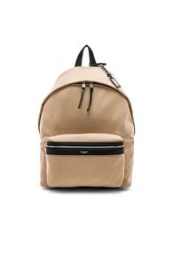 Saint Laurent City Backpack In Neutrals
