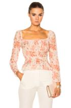 Brock Collection Taylor Top In Neutrals,pink,floral