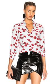 Equipment Leema Top In Blue,red,floral
