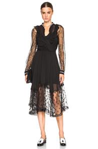 Preen By Thornton Bregazzi Daniela Dress In Black
