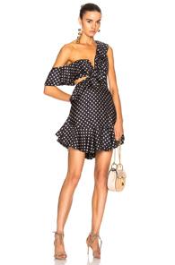 Zimmermann Rife Flounce Dress In Blue,geometric Print