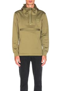 Stussy Plated Half Zip Hoodie In Green