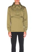 Stussy Plated Half Zip Hoodie In Green