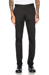 Lanvin Side Ribbon Chinos In Black