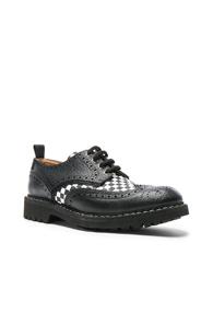 Givenchy Checkerboard Leather Dress Shoes In Black,checkered & Plaid