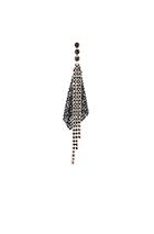 Isabel Marant Nile Single Earring In Metallic,black
