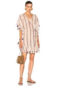 Zimmermann Jasper Stripe Smock Dress In Neutrals,pink,stripes