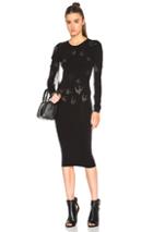 Mcq Alexander Mcqueen Mesh Dress In Black