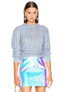 Sies Marjan Britta Cable Knit Sweater In Blue