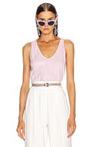 Raquel Allegra Perfect Tank In Purple