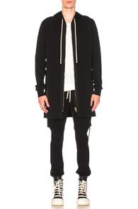 Rick Owens Drawstring Hoodie In Black