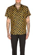 Givenchy 4g Cubism Print Shirt In Abstract,black,metallic