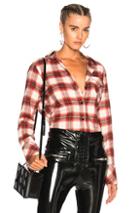 Beau Souci Billy Button Down Shirt In Checkered & Plaid,red
