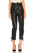 Marissa Webb Kitana Leather Pant In Black