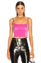 Alexander Wang Fitted Cami Top In Black,pink