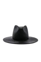 Janessa Leone Alexander Fedora Hat In Black