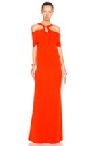 Roland Mouret Charteris Stretch Viscose Gown In Red