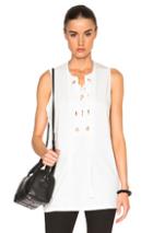 3.1 Phillip Lim Bohemian Grommet Top In White