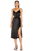 Raquel Allegra Little Slip Dress In Black,ombre & Tie Dye,purple