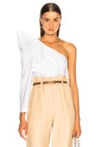 Stella Mccartney Giada One Shoulder Shirt In White