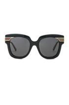 Gucci Vintage Web Sunglasses In Black