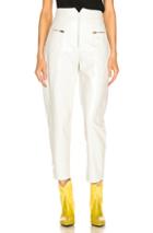 Isabel Marant Cyril Leather Pant In White