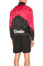 Rhude Flight Jacket In Black,red