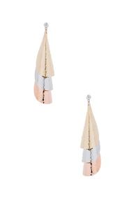 J.w. Anderson Layered Bell Earrings In Metallics