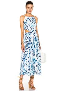 Elle Sasson Mara Dress In Blue,abstract