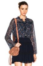 See By Chloe Sheer Blouse In Blue,floral