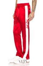 Just Don Satin Tearaway Pant In Red