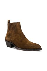 Saint Laurent Dakota Boots In Brown