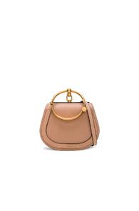 Chloe Small Nile Leather & Suede Bracelet Bag In Neutrals