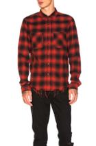 Amiri Flannel Shirt In Red,black,checkered & Plaid